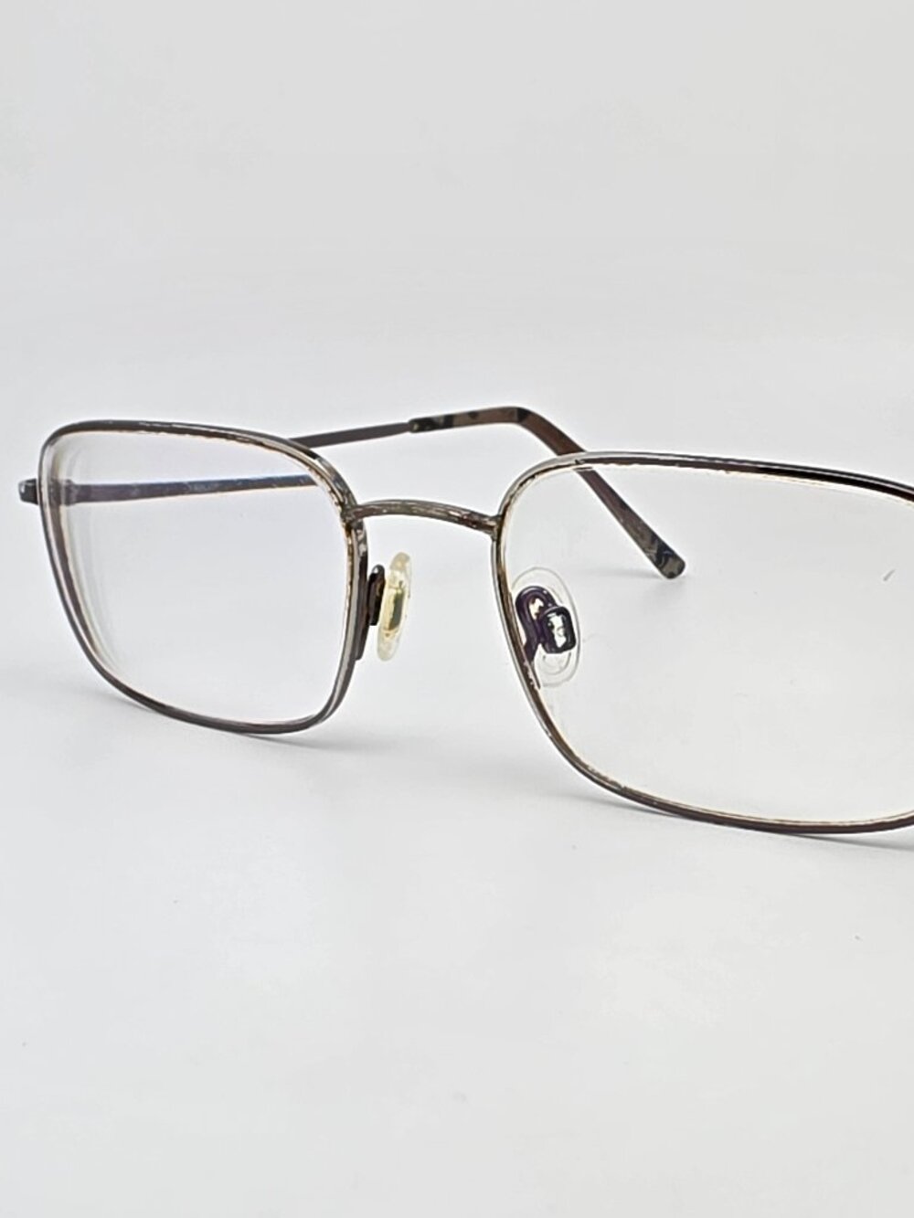 Flexon Benjamin 600 033 Gunmetal Rectangular Eyeglasses Frame 54-18-140